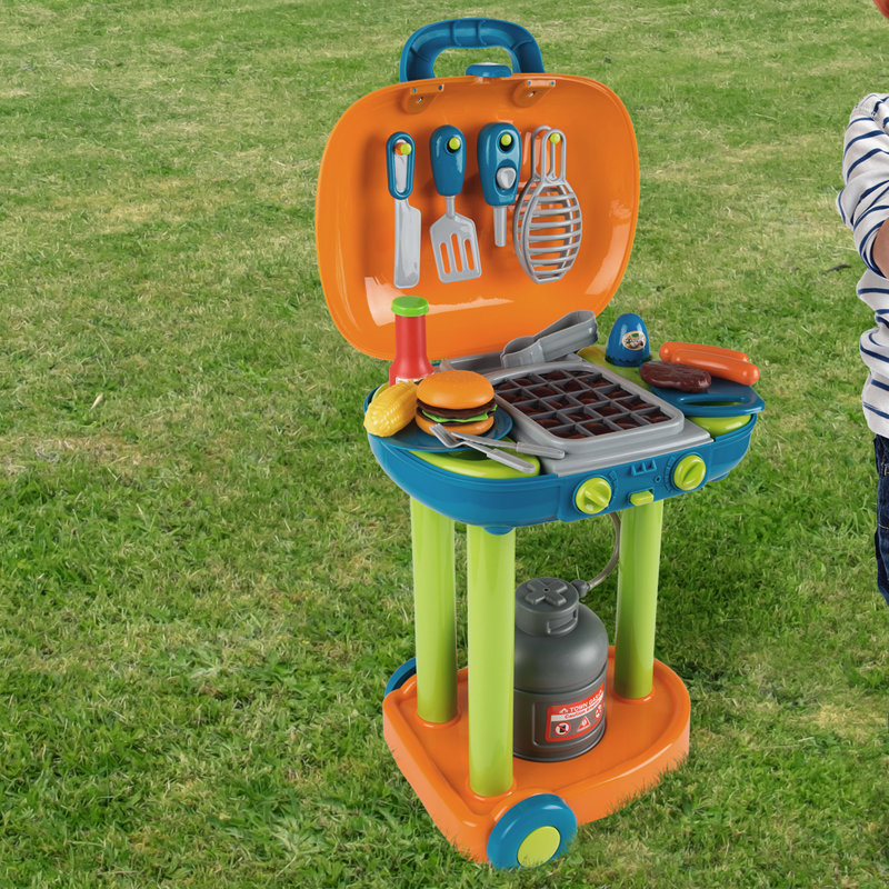 Hey! Play! Pretend Play BBQ Grill Toy Kitchen Set & Reviews Wayfair